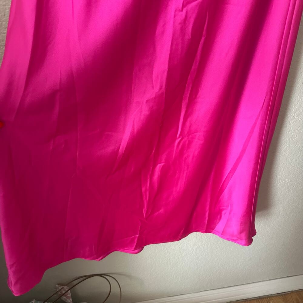 Show Me Your  Mumu Taylor Tube Maxi Dress Hot Pink Size Large NWT - Picture 5 of 8